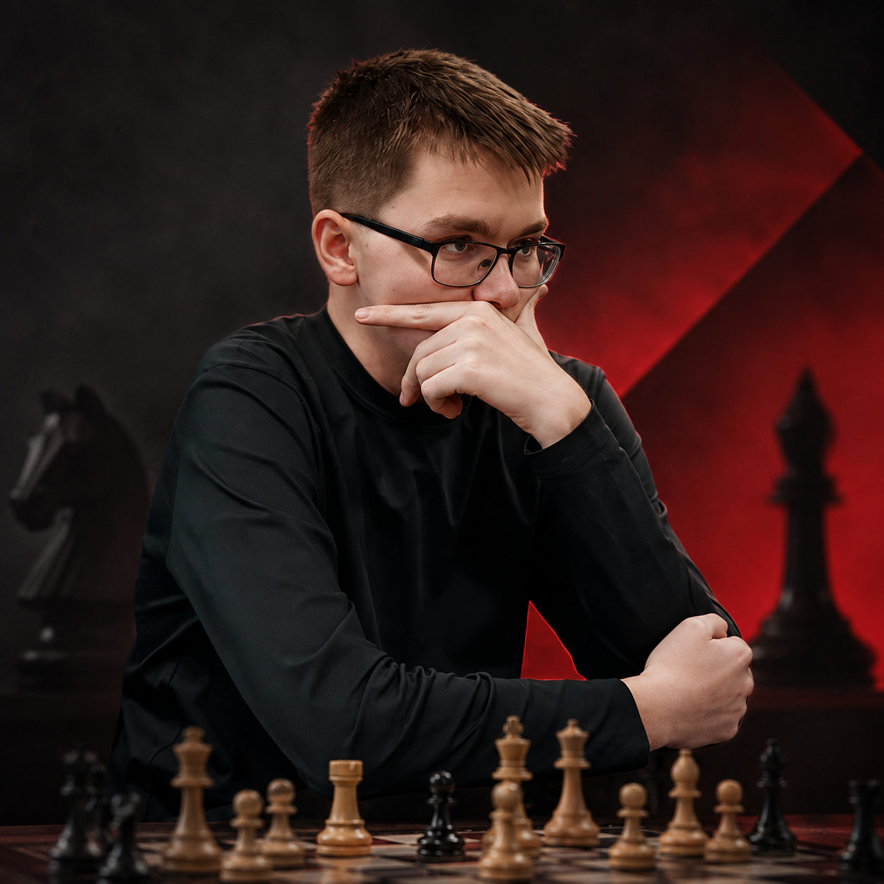 Семен Новожилов за шахматной доской